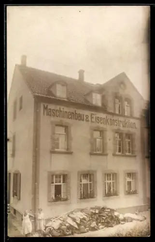 Foto-AK Trier-Ehrang, Ansicht vom Haus der Maschinenbau & Eisenkonstruktion