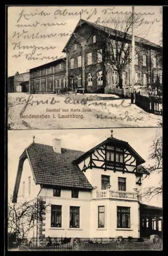 AK Sandesneben i. Lauenburg, Gasthof v. Karls Jens