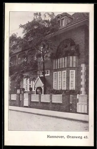 AK Hannover, Gebäude im Grasweg 43