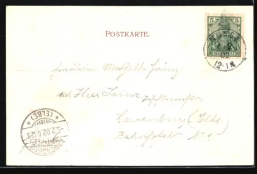 AK Ritzerau, Ortsansicht mit Windmühle