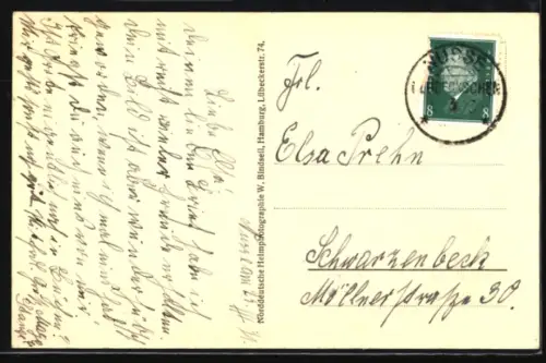 AK Nusse, Kirche mit Ehrenmal