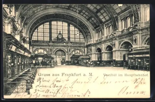 AK Frankfurt /Main, Hauptbahnhof, Vestibül