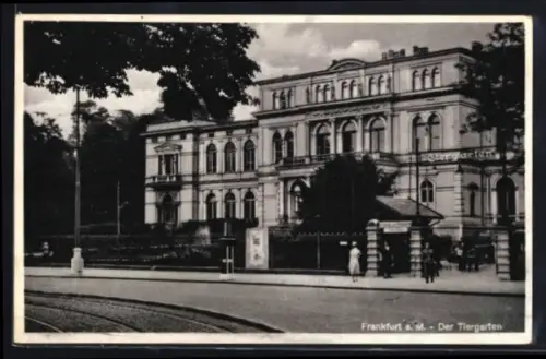 AK Frankfurt-Ostend, Partie am Tiergarten