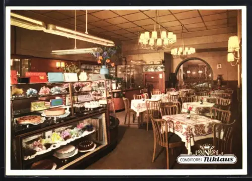 AK Frankfurt am Main, Conditorei Niklaus, Kaiserstrasse 66