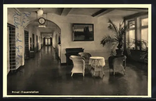 AK Hannover, Henriettenstift, Privat-Frauenstation, Innenansicht