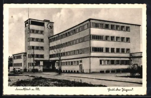 AK Frankfurt a. M.-Westend, Haus der Jugend, Hansa-Allee 150