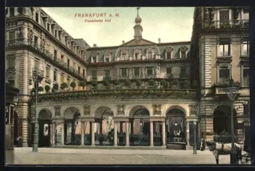 AK Frankfurt a. M., Hotel Frankfurter Hof, Teilansicht