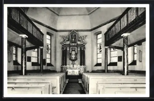 AK Frankfurt /M.-Bornheim, Evang.-luth. Johanniskirche, Innenansicht