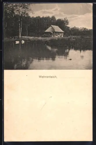 AK Labenz i. Lbg., Gasthaus am Wehrenteich