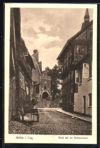 AK Mölln, Blick auf die Rathauslaube