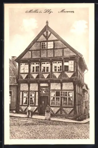AK Mölln i. Lbg., Museum mit Strassenpartie