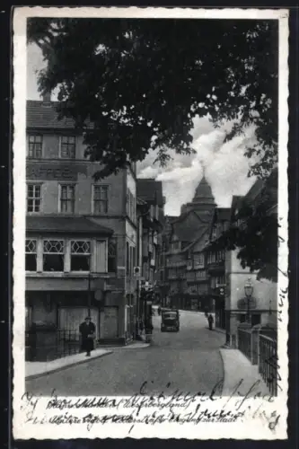 AK Hann. Münden /Weserbergland, Untere strasse, Eingang zur Stadt