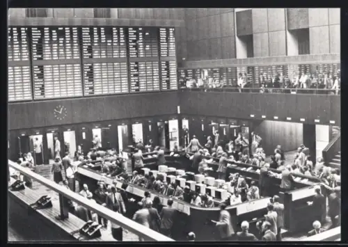 AK Frankfurt-Eschborn, Frankfurter Wertpapierbörse, Börsensaal