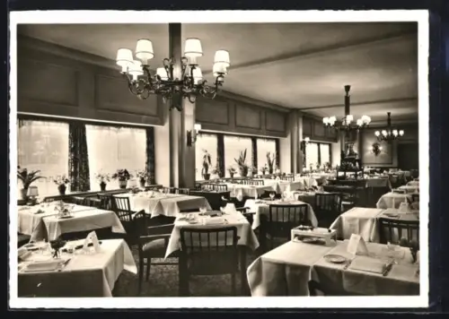 AK Frankfurt /M., Gasthaus Kaiserkeller Arnold Grill, Kaiserstrasse 29, Innenansicht