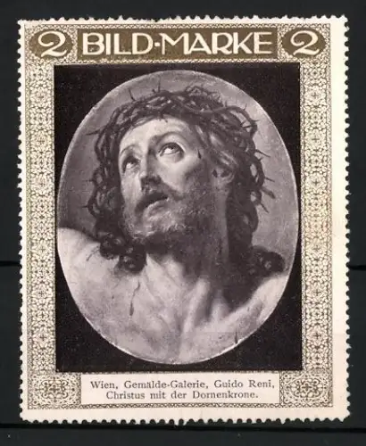 Reklamemarke Wien, Gemälde-Galerie, Christus mit der Dornenkrone von Guido Reni