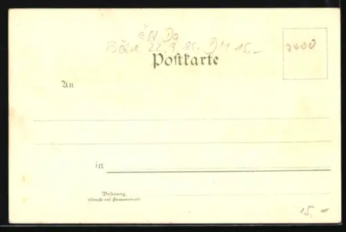 Lithographie Lübeck, Rathaus, Schiffergesellschaft, Burgtor