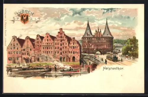Lithographie Lübeck, Am Holstenthor