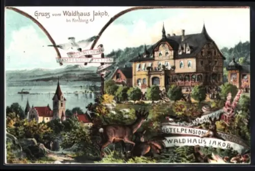 AK Konstanz, Hotel-Pension-Restauration Waldhaus Jakob