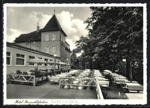 AK Hann. Münden, Hotel Bergschlösschen, Inh. Max Grosschädl, Terrasse