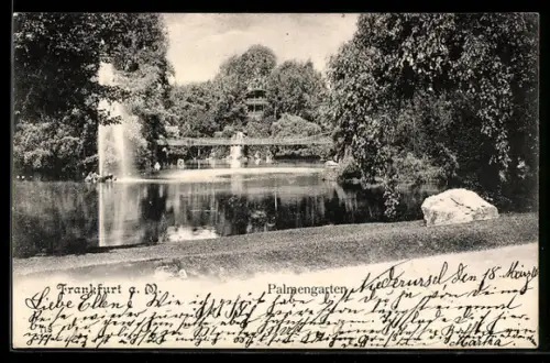 AK Frankfurt-Westend, Palmengarten