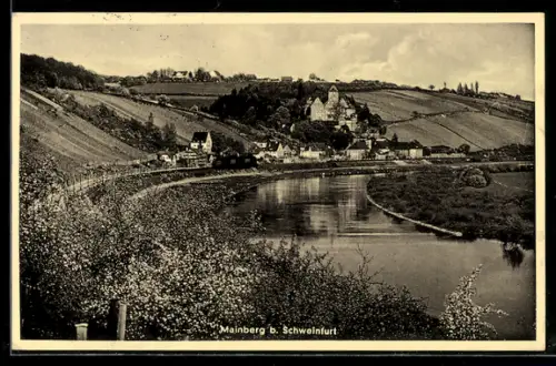 AK Mainberg b. Schweinfurt, Uferpartie