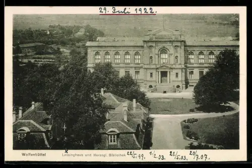 AK Wolfenbüttel, Lessinghaus und Herzogliche Bibliothek