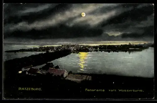 AK Ratzeburg, Panorama vom Wasserturm