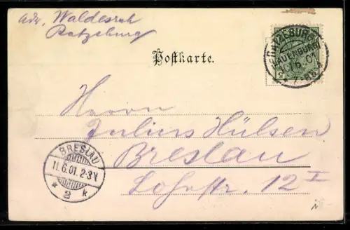 AK Ratzeburg, Ortspartie mit Kirche