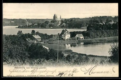 AK Ratzeburg, Dom vom Weinberg gesehen
