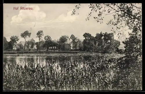 AK Ritzerau, Ortsansicht am Wasser