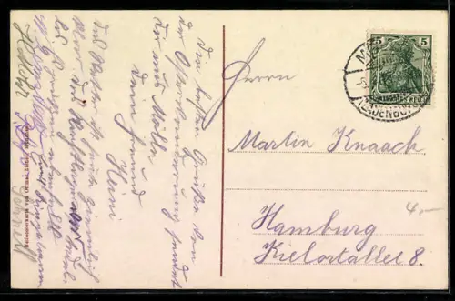 AK Mölln / Lbg., Rathaus und Kirche