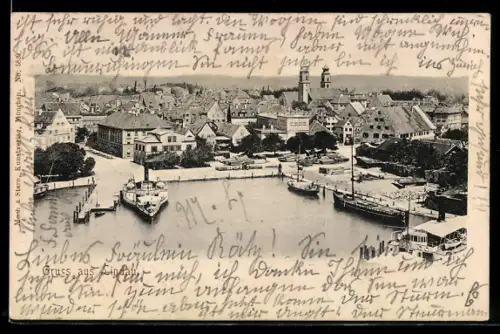 AK Lindau, Teilansicht mit Kirche