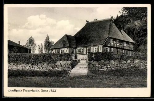 AK Tesperhude, Landhaus Tesperhude, Anno 1753