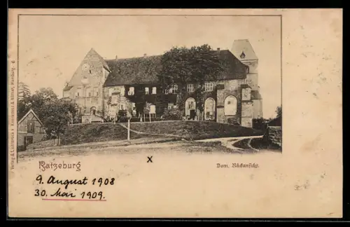 AK Ratzeburg, Dom, Rückansicht