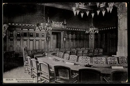 AK Berlin-Tiergarten, Reichstagsgebäude, Bundesrats-Saal