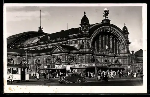 AK Frankfurt am Main, Hauptbahnhof, Strassenbahn, Personenverkehr