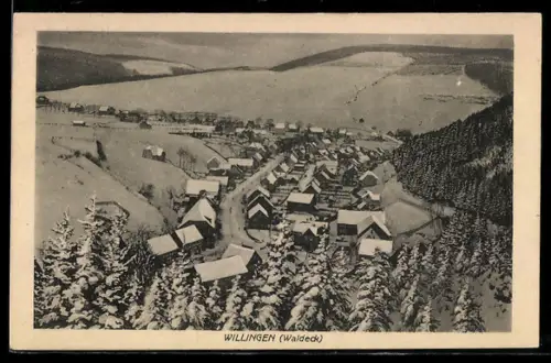 AK Willingen /Waldeck, Winteransicht des Ortes
