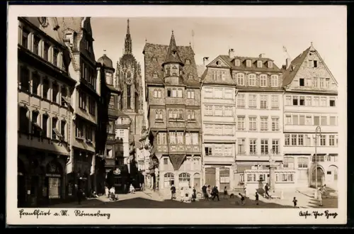 AK Alt-Frankfurt, Römerberg mit Kirche