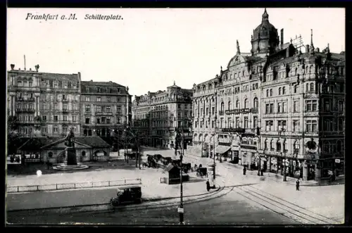 AK Frankfurt a. M., Schillerplatz