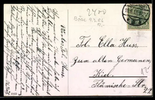 AK Lübeck, Rathaus bei Vollmond