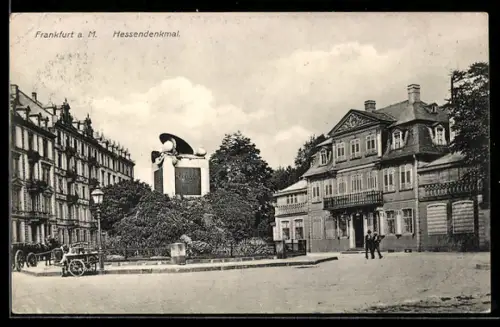 AK Frankfurt-Nordend, Hessendenkmal mit Gebäuden