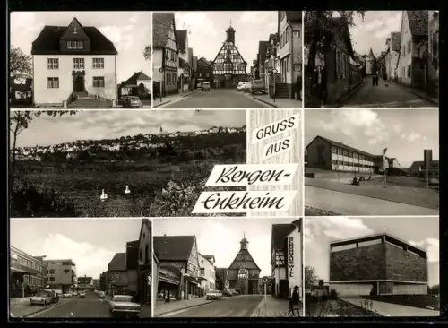 AK Frankfurt-Bergen-Enkheim, Rathaus, Ortsansichten, modernes Gebäude