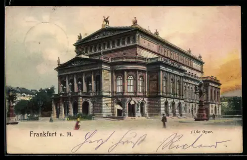 AK Frankfurt a. M., Opernhaus