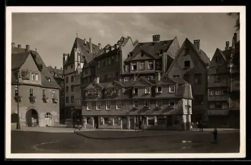 AK Alt-Frankfurt, Garküchenplatz, historische Gebäude