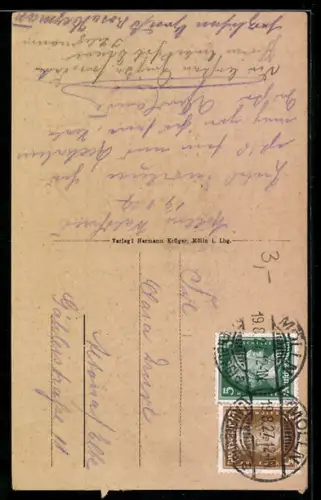 AK Mölln i. Lbg., Rathaus und Kirche