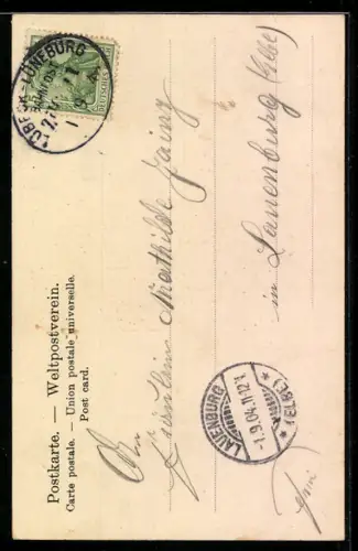 AK Mölln i. L., Rathaus und Kirche