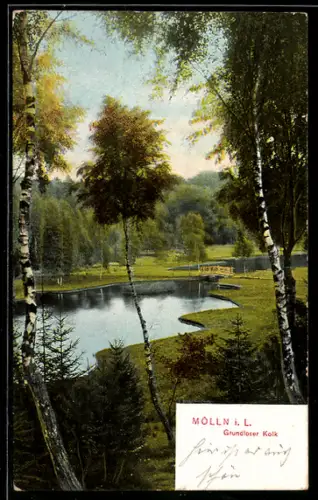 AK Mölln i. L., Parklandschaft Grundloser Kolk