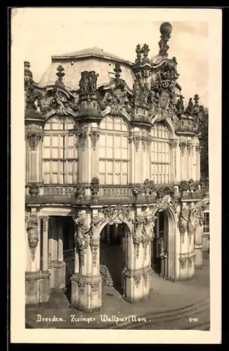 AK Dresden, Wallpavillon des Kgl. Zwingers