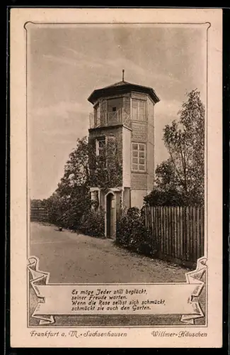 AK Frankfurt a. M.-Sachsenhausen, Willmer-Häuschen