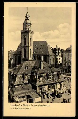 AK Frankfurt a. Main, Hauptwache, Katharinenkirche